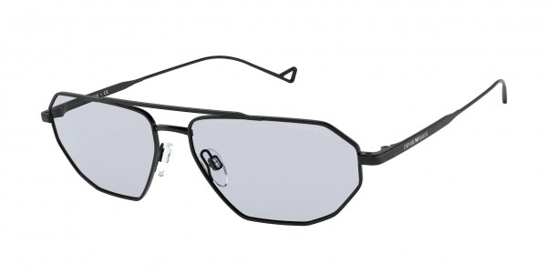 Emporio Armani EA2113 Sunglasses, 300187 MATTE BLACK GREY (BLACK)