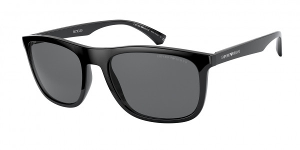 Emporio Armani EA4158F Sunglasses, 588987 BLACK DARK GREY (BLACK)