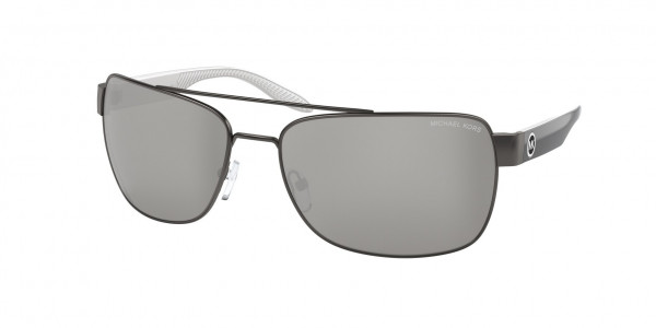 Michael Kors MK1094 MALCOM Sunglasses, 12326G MALCOM MATTE GUNMETAL SILVER M (GREY)