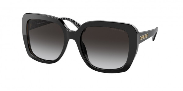 Michael Kors MK2140F MANHASSET Sunglasses, 30058G MANHASSET BLACK GREY GRADIENT (BLACK)