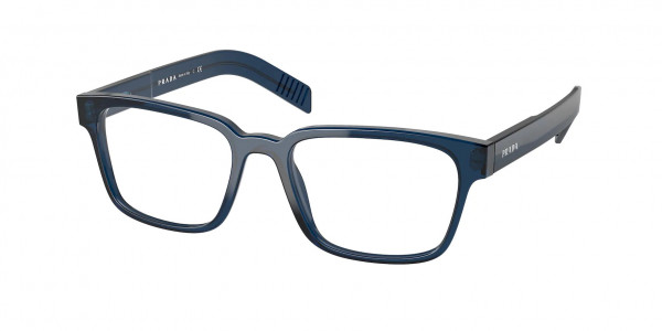 Prada PR 15WV Eyeglasses, 08Q1O1 TRANSPARENT BLUE (BLUE)