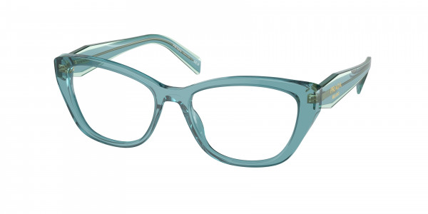 Prada PR 19WV Eyeglasses, 16J1O1 CRYSTAL PEACOCK (BLUE)