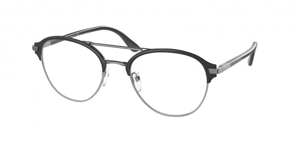 Prada PR 61WV Eyeglasses, 02G1O1 MATTE BLACK/GUNMETAL (BLACK)