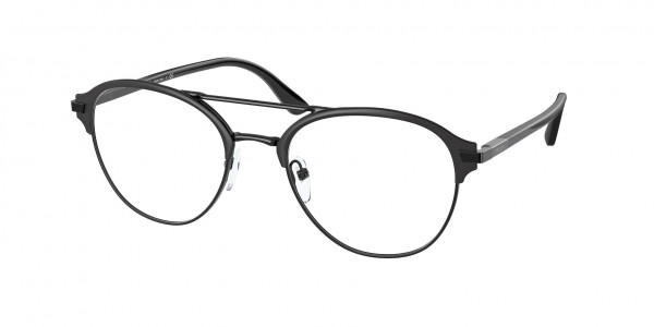 Prada PR 61WV Eyeglasses, 07F1O1 MATTE BLACK/BLACK (BLACK)