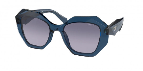 Prada PR 16WS Sunglasses, 08Q08I BLUE TRANSPARENT LIGHT VIOLET (BLUE)