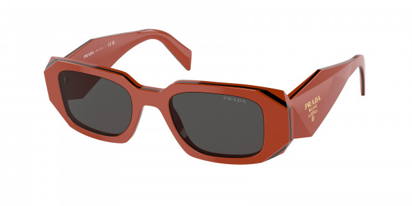 Prada PR 17WS Sunglasses, 12N5S0 ORANGE/BLACK DARK GREY (ORANGE)