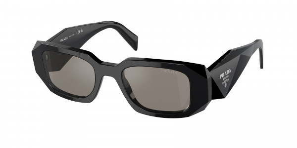 Prada PR 17WS Sunglasses, 1AB07Z BLACK GREY MIRROR INTERNAL SIL (BLACK)