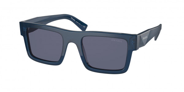 Prada PR 19WS Sunglasses, 1AB2B0 BLACK LIGHT GREY MIRROR SILVER (BLACK)