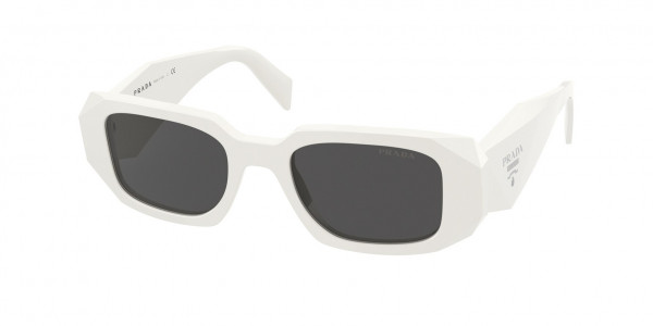 Prada PR 17WSF Sunglasses, 1425S0 TALC DARK GREY (WHITE)