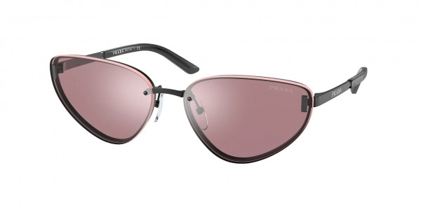 Prada PR 57WS Sunglasses, 1BO03L MATTE BLACK (BLACK)