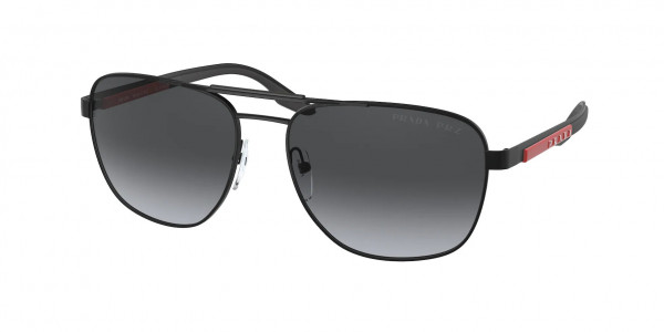 Prada Linea Rossa PS 53XS Sunglasses, 1BO6G0 MATTE BLACK POLAR GREY GRADIEN (BLACK)