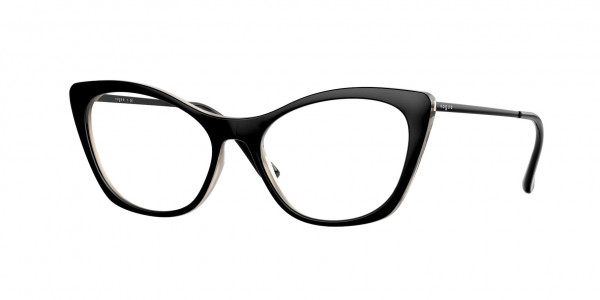 Vogue VO5355 Eyeglasses, 2839 TOP BLACK/ BROWN SERIGRAPHY (BLACK)