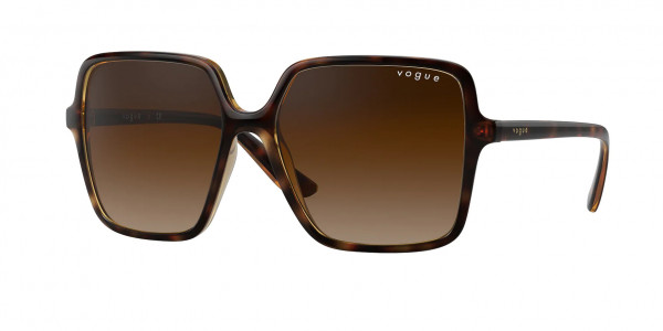 Vogue VO5352S Sunglasses, W65613 DARK HAVANA BROWN GRADIENT (BROWN)