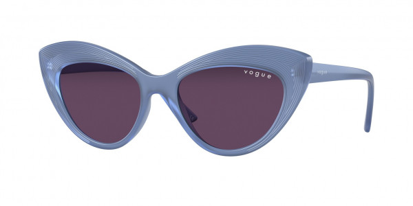 Vogue VO5377S Sunglasses, 29171A OPAL LIGHT BLUE DARK VIOLET (BLUE)