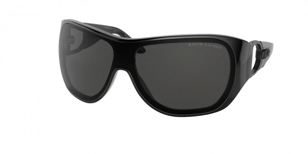 Ralph Lauren RL8189Q Sunglasses, 500187 SHINY BLACK (BLACK)