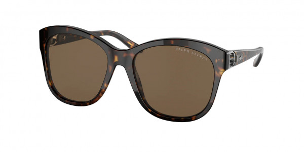 Ralph Lauren RL8190Q Sunglasses, 500373 SHINY DARK HAVANA BROWN (TORTOISE)