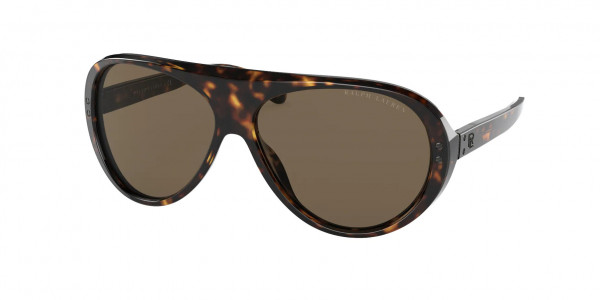 Ralph Lauren RL8194 Sunglasses, 500373 SHINY DARK HAVANA BROWN (BROWN)
