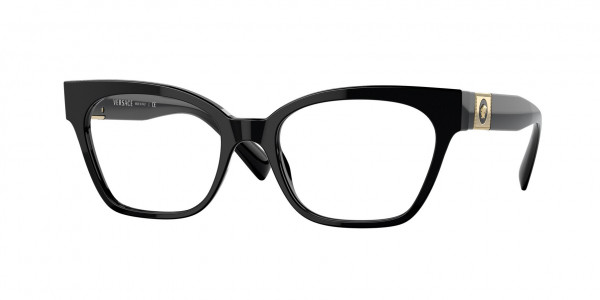 Versace VE3294F Eyeglasses, GB1 BLACK (BLACK)