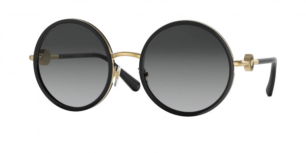 Versace VE2229 Sunglasses, 100211 BLACK GREY GRADIENT (BLACK)