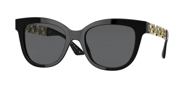 Versace VE4394 Sunglasses, GB1/87 BLACK DARK GREY (BLACK)