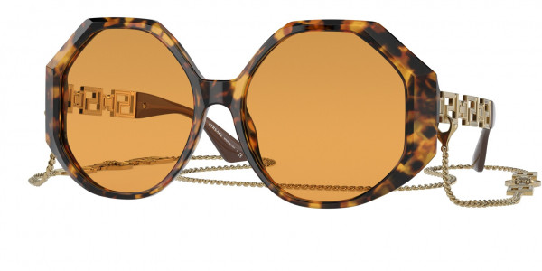 Versace VE4395F Sunglasses, 5119/7 HAVANA ORANGE (TORTOISE)