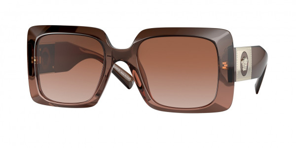 Versace VE4405 Sunglasses, 533213 TRANSPARENT BROWN GRADIENT BRO (BEIGE)