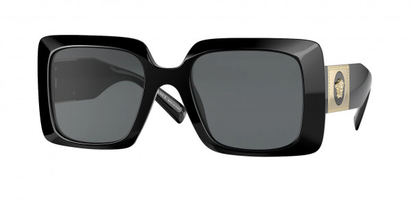Versace VE4405 Sunglasses, GB1/87 BLACK DARK GREY (BLACK)
