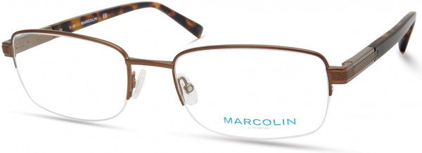Marcolin MA3026 Eyeglasses, 049 - Matte Dark Brown