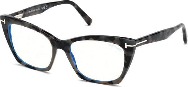 Tom Ford FT5709-B Eyeglasses, 056 - Havana/Texture / Havana/Texture