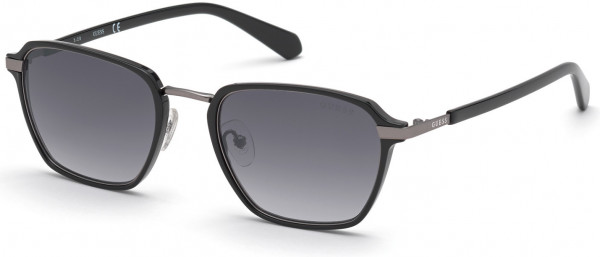 Guess GU00030 Sunglasses, 01B - Shiny Black  / Gradient Smoke