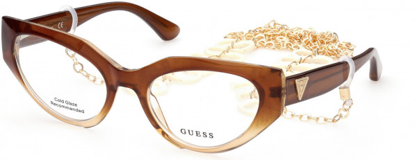 Guess GU2853 Eyeglasses, 047 - Light Brown/other