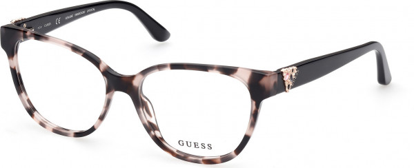 Guess GU2855-S Eyeglasses, 074 - Coloured Havana / Shiny Black