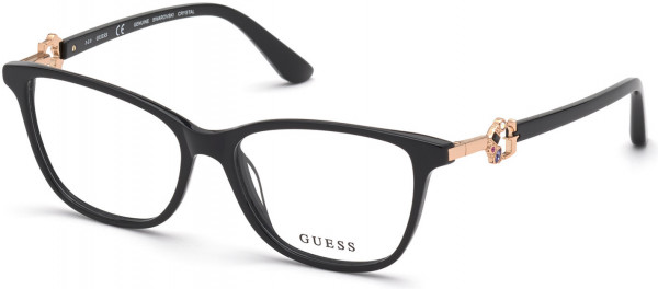 Guess GU2856-S Eyeglasses, 001 - Shiny Black