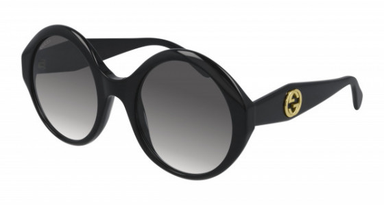 Gucci GG0797S Sunglasses, 001 - BLACK with GREY lenses