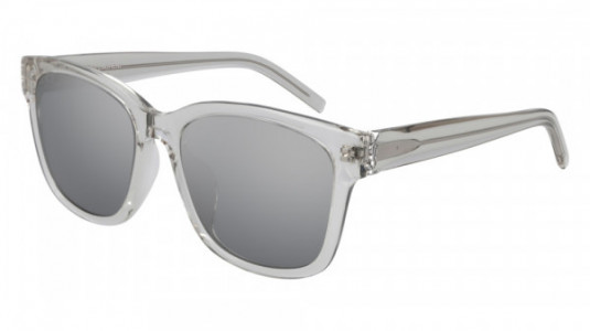 Saint Laurent SL M68/F Sunglasses, 002 - BEIGE with SILVER lenses