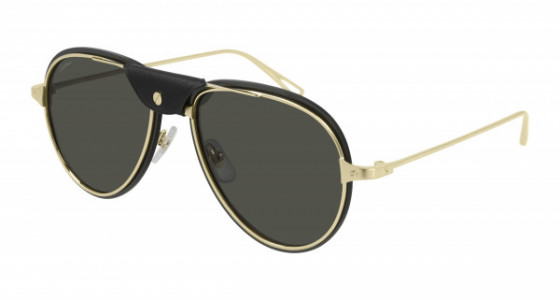 Cartier CT0242S Sunglasses, 001 - GOLD with GREY polarized lenses