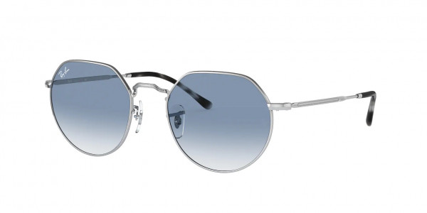 Ray-Ban RB3565 JACK Sunglasses, 003/3F JACK SILVER CLEAR GRADIENT BLU (SILVER)