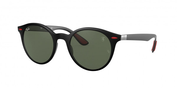 Ray-Ban RB4296M Sunglasses, F60271 MATTE BLACK DARK GREEN (BLACK)