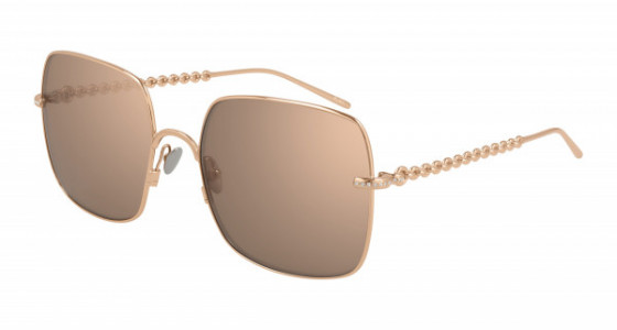 Pomellato PM0102S Sunglasses, 003 - GOLD with BROWN lenses