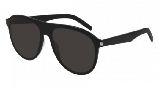 Saint Laurent SL 432 SLIM Sunglasses, 001 - BLACK with BLACK lenses