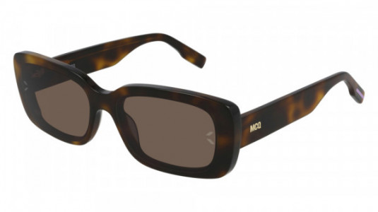 McQ MQ0301S Sunglasses, 002 - HAVANA with BROWN lenses