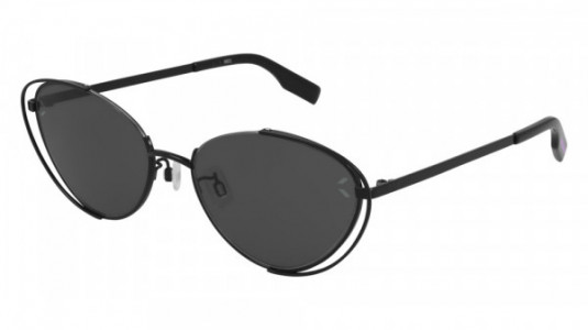 McQ MQ0312S Sunglasses, 001 - BLACK with SMOKE lenses