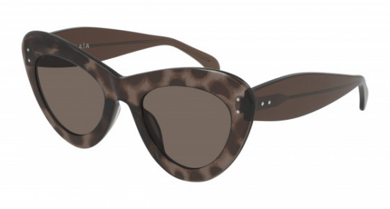 Azzedine Alaïa AA0046S Sunglasses, 002 - BROWN with BROWN lenses