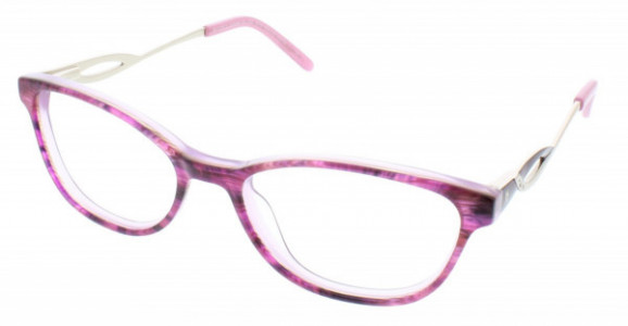 Jessica McClintock JMC 4319 Eyeglasses, Mauve Horn