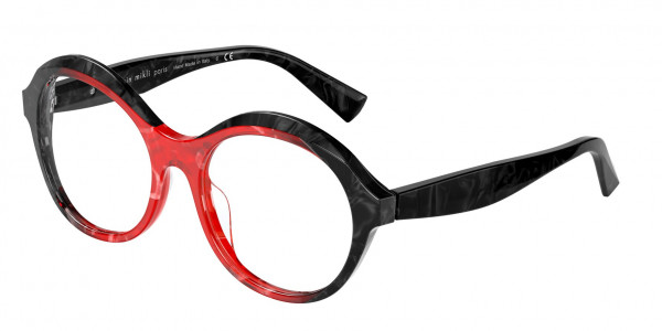 Alain Mikli A03118 FLORETTA Eyeglasses, 005 FLORETTA ROUGE NOIR MIKLI/ NOI (RED)