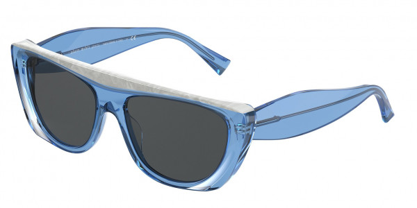 Alain Mikli A05062 TROUVILLE Sunglasses, 005/87 TROUVILLE TRANSLUCENT BLUE/BLA (BLUE)
