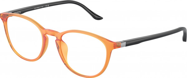 Starck Eyes SH3074 Eyeglasses, 0015 MATTE TRANSPARENT ORANGE (ORANGE)