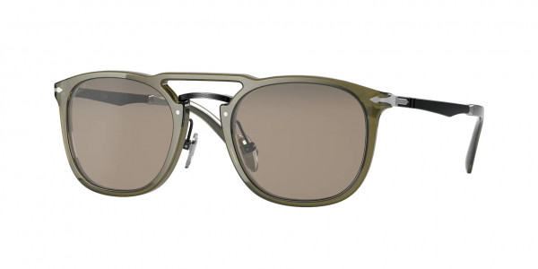 Persol PO3265S Sunglasses, 1103R5 GREY TRASPARENT (GREY)