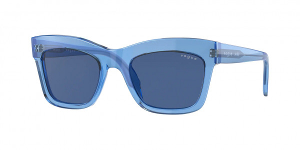 Vogue VO5392S Sunglasses, 295180 TRANSPARENT BLUE (LIGHT BLUE)