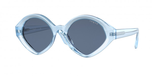 Vogue VO5394S Sunglasses, 295580 TRANSPARENT BLUE (LIGHT BLUE)